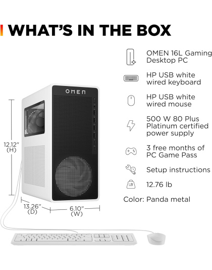 HP OMEN 16L Gaming Desktop PC